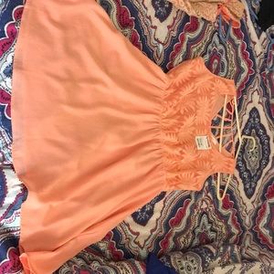 blush salmon brand mine dress